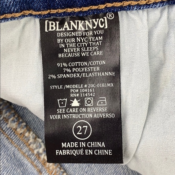 Blank NYC Way Back When Denim Skirt Raw Hem - Picture 9 of 13